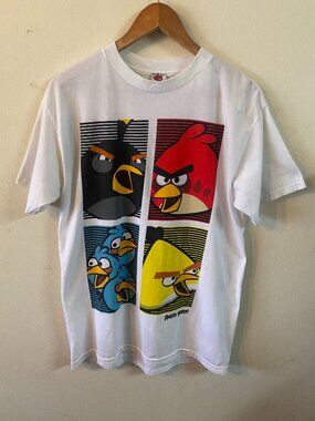 ANGRY BIRDS MEDIUM WHITE T-SHIRT